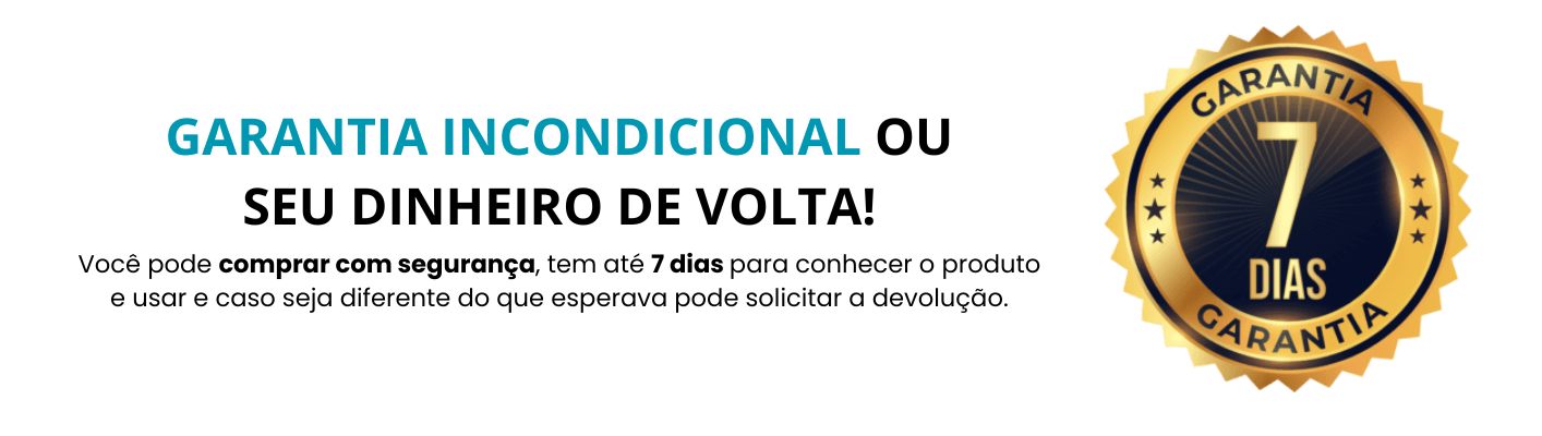 Você pode comprar com segurança, tem até 7 dias para conhecer o produto e usar e caso seja diferente do que esperava pode solicitar a devolução.